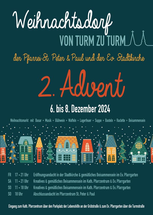 Plakat Weihnachtsdorf