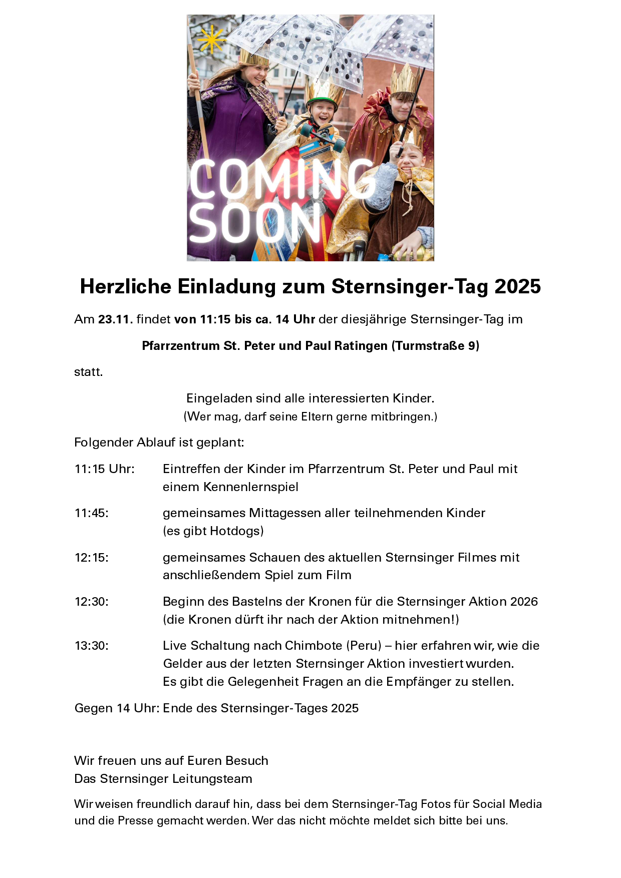2511 einladung sternsingertag