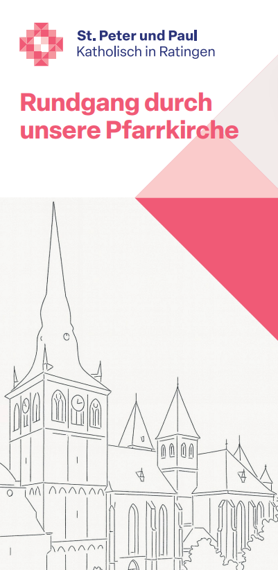 Titelseite des Faltblatts "Rundgang durch unsere Pfarrkirche"